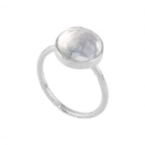 Silver ring with Clear Quartz
